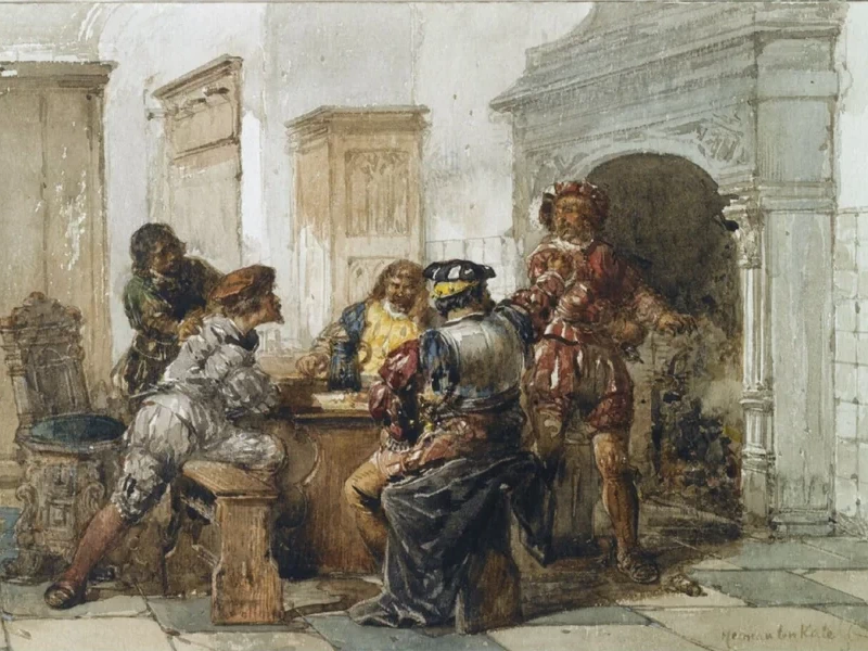 1822-Herman Frederik Carel, - La disputa